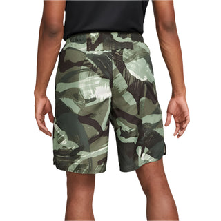 Nike Mens Dri-FIT Challenger 9" Unlined Versatile Shorts | Oil Green/Velvet Brown/Reflective Silver