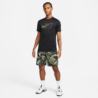 Nike Mens Dri-FIT Challenger 9" Unlined Versatile Shorts | Oil Green/Velvet Brown/Reflective Silver