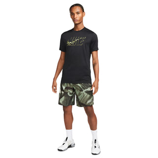 Nike Mens Dri-FIT Challenger 9" Unlined Versatile Shorts | Oil Green/Velvet Brown/Reflective Silver