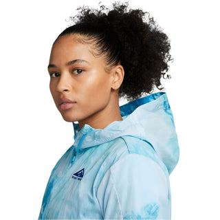 Nike Womens Trail Running Jacket | Football Grey/Baltic Blue