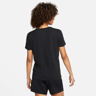 Nike Womens Dri-FIT Swoosh Tee | Black/White
