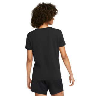 Nike Womens Dri-FIT Swoosh Tee | Black/White