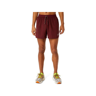 Asics Mens Fujitrail Logo Shorts | Antique Red/Bright Orange