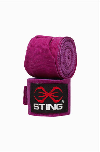 Sting Elasticated Hand Wraps 4.5m | Purple
