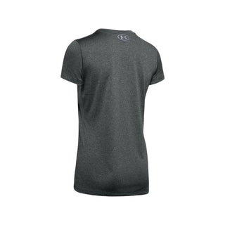 UNDER ARMOUR WOMENS TECH CREW TEE | CARBON HEATHERED - Taskers Sports