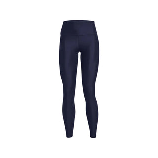 UNDER ARMOUR WOMENS HEATGEAR ARMOUR NO-SLIP WAISTBAND BRANDED FULL-LENGTH LEGGINGS | MIDNIGHT NAVY - Taskers Sports