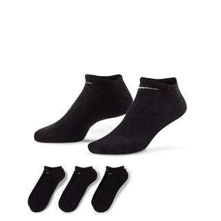 NIKE EVERYDAY CUSHION NO SHOW SOCKS 3 PACK | BLACK - Taskers Sports