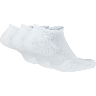 NIKE EVERYDAY CUSHION NO SHOW SOCKS 3 PACK | WHITE/BLACK - Taskers Sports