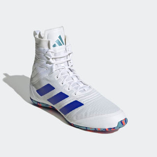 Adidas Speedex 18 Boxing Boots | Cloud White/Lucid Blue