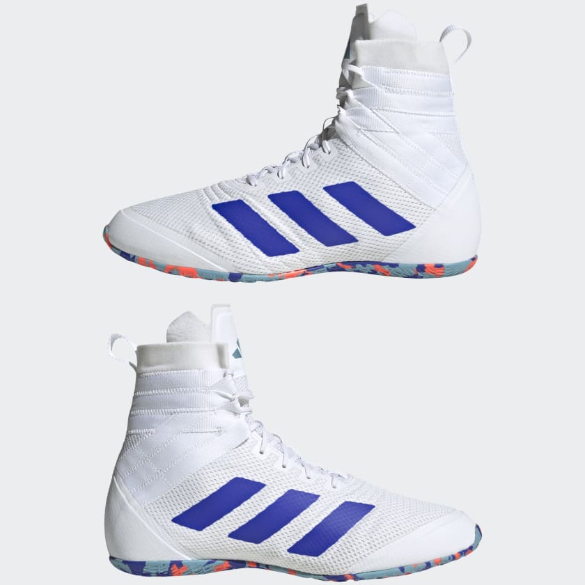 Adidas Speedex 18 Boxing Boots Cloud White Lucid Blue Taskers Sports