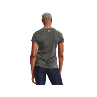 UNDER ARMOUR WOMENS TECH CREW TEE | CARBON HEATHERED - Taskers Sports