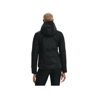 UNDER ARMOUR WOMENS ARMOUR DOWN HOODED JACKET | BLACK / JET GREY - Taskers Sports