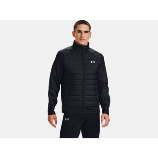 UNDER ARMOUR MENS RUN INSULATE HYBRID JACKET | BLACK/REFLECTIVE - Taskers Sports