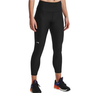 UNDER ARMOUR WOMENS HEATGEAR® ARMOUR HI-RISE ANKLE LEGGINGS | BLACK - Taskers Sports