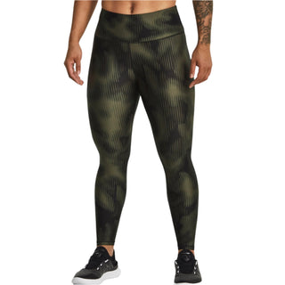 Under Armour Womens Heatgear Armour Printed Ankle Leggings | Marine OD