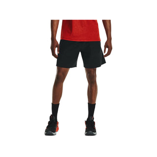 UNDER ARMOUR KNIT WOVEN HYBRID SHORTS | BLACK/WHITE - Taskers Sports