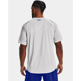 UNDER ARMOUR MENS ARMOUR PRINT SHORT SLEEVED TEE | HALO GREY - Taskers Sports