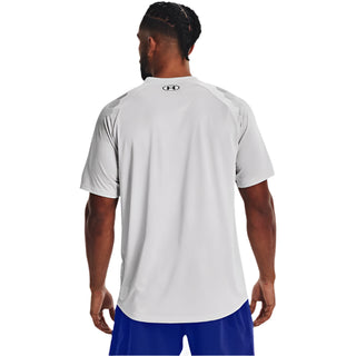 UNDER ARMOUR MENS ARMOUR PRINT SHORT SLEEVED TEE | HALO GREY - Taskers Sports