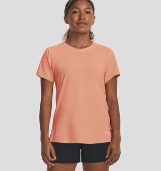 Under Armour Womens Iso-Chill Laser Tee | Bubble Peach