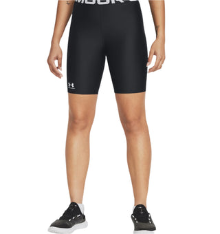 Under Armour Womens HeatGear Authentics 8" Shorts | Black