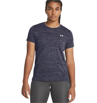 Under Armour Women's Tech Textured Short Sleeve | Midnight Navy/White