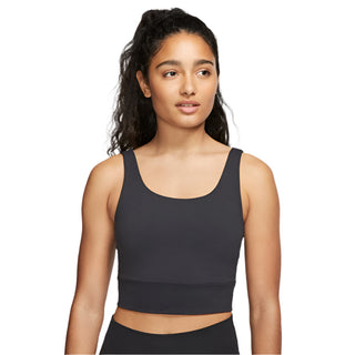 NIKE WOMENS YOGA LUXE CROP TANK | BLACK - Taskers Sports