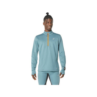 Asics Mens Winter Run 1/2 Zip Mid Layer | Foggy Teal/Ocean Haze