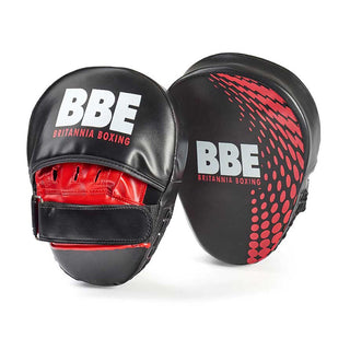 BBE FS Curved Hook & Jab Pads | Black/Red