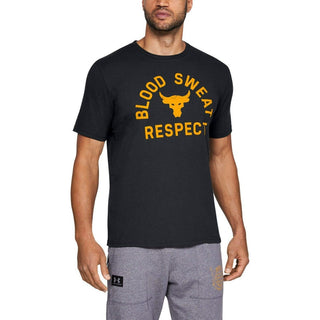 UNDER ARMOUR MENS PROJECT ROCK B.S.R TEE| BLACK - Taskers Sports