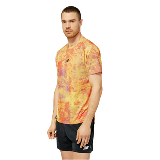 NEW BALANCE MENS ALL TERRAIN PRINTED TEE | ELECTRIC PURPLE - Taskers Sports