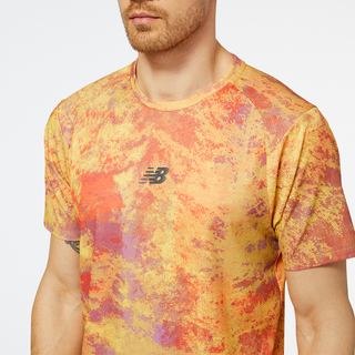 NEW BALANCE MENS ALL TERRAIN PRINTED TEE | ELECTRIC PURPLE - Taskers Sports