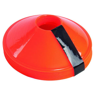 PRECISION SLEEVED SET OF 10 SAUCER CONES | ORANGE - Taskers Sports