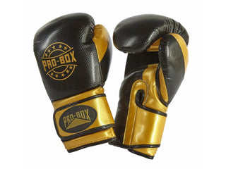 Pro Box Champ-Spar Kids Boxing Gloves | Black/Gold