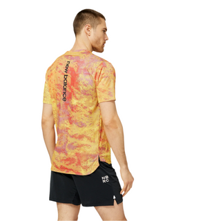 NEW BALANCE MENS ALL TERRAIN PRINTED TEE | ELECTRIC PURPLE - Taskers Sports