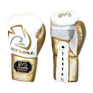 RIVAL RS100 PRO SPARRING GLOVE WHITE/GOLD - Taskers Sports