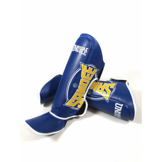 SANDEE COOL-TEC BOOT KIDS SYNTHETIC LEATHER SHINGUARD | BLUE/YELLOW/WHITE - Taskers Sports