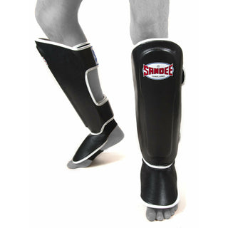 SANDEE AUTHENTIC BOOT SHINGUARD SENIOR | BLACK /WHITE - Taskers Sports