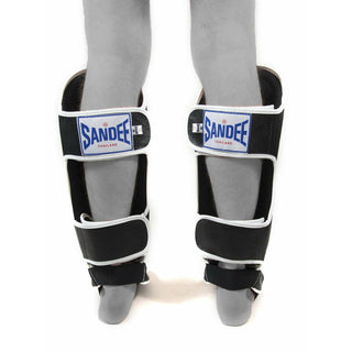 SANDEE AUTHENTIC BOOT SHINGUARD SENIOR | BLACK /WHITE - Taskers Sports