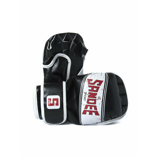 SANDEE SPORT MMA SPARRING GLOVES | BLACK/WHITE - Taskers Sports