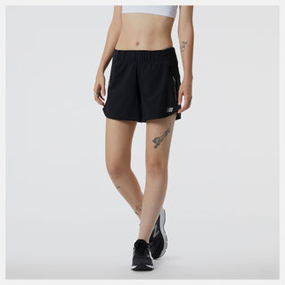 New Balance Womens Impact Run 5" Shorts | Black